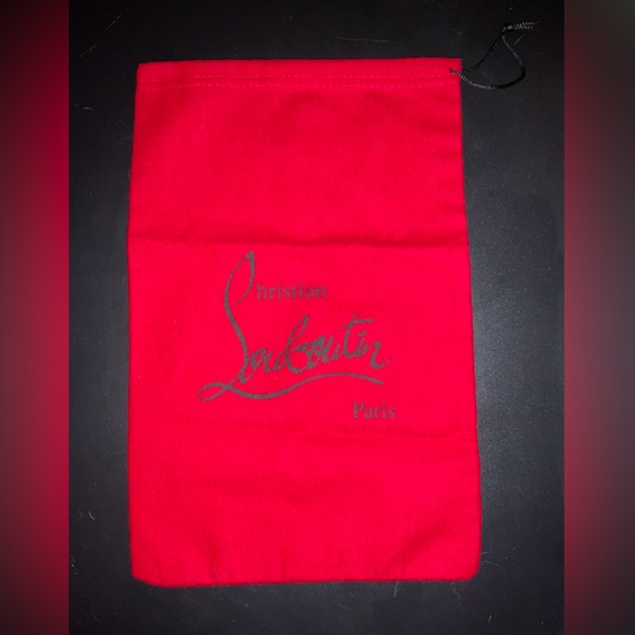 Christian Louboutin Shoes - Christian Louboutin Red Dust Bag Drawstring 9.5” X 14” NWOT